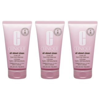 Clinique 00AB2BEA13402BGS 3X Clinique Rinse-Off Foaming Cleanser 5oz, 150ml