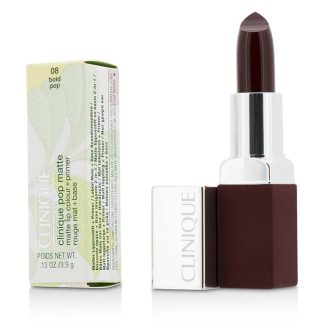 Clinique 00DACBEAEB05AFGS CLINIQUE - Pop Matte Lip Colour + Primer - # 08 Bold Pop 3.9g/0.13oz