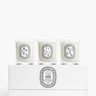 Diptyque 2ACD1BE1CC6ABFGS DIPTYQUE - SET OF SMALL CANDLES (BERRIES, FIG TREE, ROSES) 3 x 70g