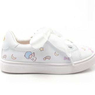 Elisa Litz 890A8KSD9EBD9DGS LITTLE TWIN STARS PRINT SNEAKERS - KIDS - WHITE