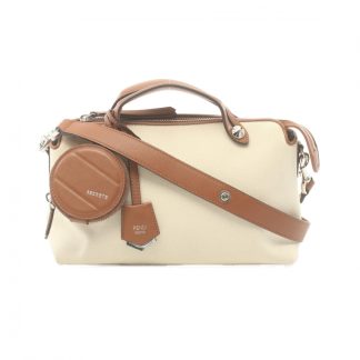 Fendi 55094AC93E6AE5GS Fendi BY THE WAY MEDIUM by the way Medium Handbag canvas leather off white Brown 2WAY