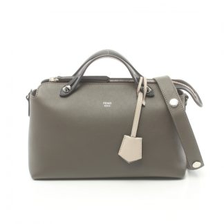 Fendi 39B36AC5FED8B4GS Fendi BY THE WAY MEDIUM by the way Medium Handbag leather Gray brown black 2WAY