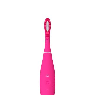 FOREO 280D3BE90409BAGS FOREO ISSA mini 3 Sonic Toothbrush with Small Silicone Hybrid Brush Head, For Superior Gum Care & Suitable For Sensitive Teeth - Wild Strawberry