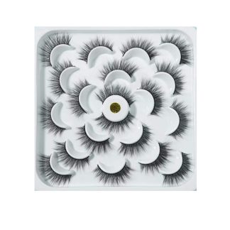 Glamorbit A6E46BED363C27GS Glam False Eyelashes Falsies (20 Pieces)