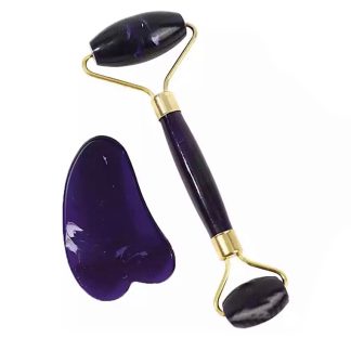 Glamorbit 285B3BEA5E1BCCGS Guasha Jade Face Roller Set