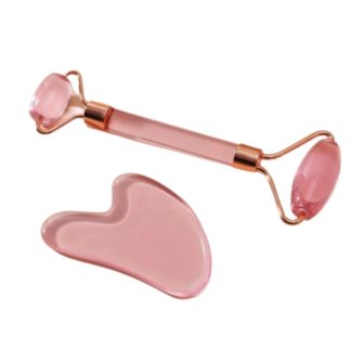Glamorbit DA6A7BE1750557GS Guasha Jade Face Roller Set