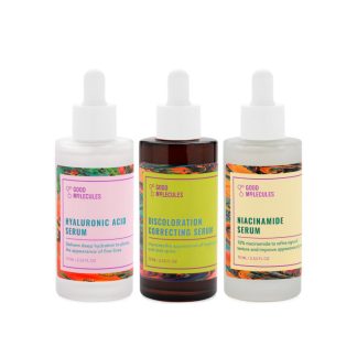 Good Molecules 4A042BEB2FD369GS Good Molecules The Jumbos(3 pcs set - Hyaluronic Acid Serum 75 ml, Discoloration Correcting Serum 75 ml, Niacinamide Serum 75 ml)