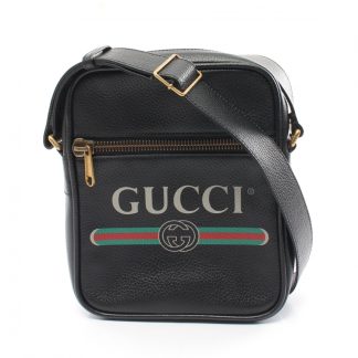 Gucci 6F26DACE9B7BB5GS Gucci gucci print Shoulder bag leather black multicolor