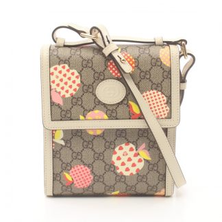 Gucci 8B850AC81C7723GS Gucci GG Supreme Shoulder bag apple PVC leather beige multicolor