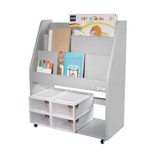 HOUZE 01B0EHL2EAAFB2GS HOUZE - TOCAR Multipurpose Bookshelf - Grey