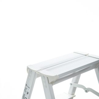 HOUZE C4289HL0797B16GS HOUZE VIV 4-Tier Bi-Directional Foldable Aluminum Step Ladder (White)