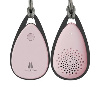 JustLilac 0572DES131FF6BGS Portable Wearable Mini Air Sterilizer - Rechargeable, Real-Time Virus Care, Allergy Relief