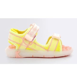 Kickers ECC8DKSAB4BD2EGS KICKJUNE PINK YELLOW KIDS SANDAL