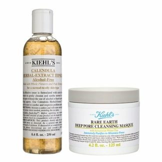 Kiehl's AEFA3BE1C45E40GS Kiehl's Calendula Herbal-Extract Alcohol-Free Toner + Deep Pore Cleansing Masque
