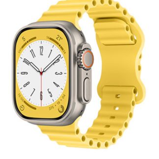 Kings Collection D17B4AC2CB2FBEGS Yellow Silicone Apple Watch Band 42MM /44MM / 45MM / 49MM (PHKCWATCH1296)