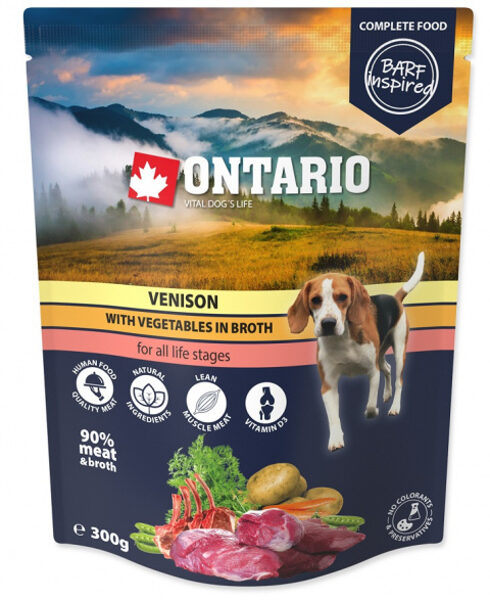 Ontario Venison with vegetables in broth, 300 g