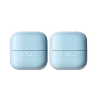 Laneige CFEAEBE09FD3CEGS LANEIGE Water Bank Blue Hyaluronic Eye Cream 25mL Duo Set - Contains caffeine, coconut extract, and Glutathione + Blue Hyaluronic Acid to reinvigorate withered skin