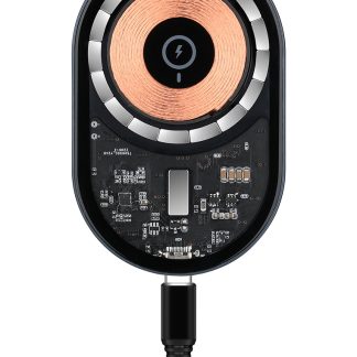 Lara BFE16HL24BF66DGS Transparent car wireless charger 15W magnetic wireless charging stand fast charging charger