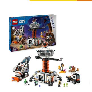 LEGO 5FE33THB63EBFCGS LEGO City Space 60434 Space Base and Rocket Launchpad Building Set Toys (1422 Pieces)
