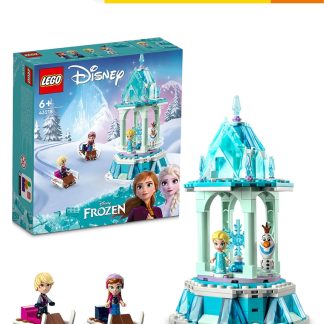LEGO BE39FTHED0A8E1GS LEGO Disney Princess 43218 Anna and Elsa's Magical Carousel Building Set Toys (175 Pieces)
