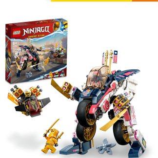 LEGO 90C05THC2A6AE1GS LEGO Ninjago 71792 Sora's Transforming Mech Bike Racer Building Set Toys (384 Pieces)