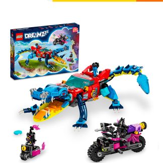 LEGO 17518THC142B1FGS LEGO DREAMZzz 71458 Crocodile Car Building Set Toys (494 Pieces)