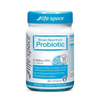 Life Space 5AE81BEA6F68B4GS Life Space - Adult Broad Spectrum Probiotic 60 Capsules