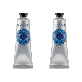 L'Occitane 364BABEEDF8BABGS 2X L'Occitane Shea Butter Hand Cream (Dry or Damaged Skin) 1oz, 30ml Brand Box