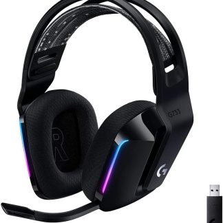 Logitech 4E6E7ES84126ECGS Logitech G733 Black Wireless RGB Gaming Headset