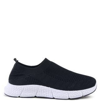 London Rag DE83CKSA2AF755GS Kids Chunky Black Knitted Sneakers