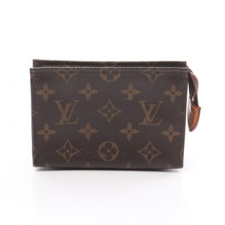 Louis Vuitton BB6E7ACED0F280GS Louis Vuitton posh Toilette 15 monogram cosmetic pouch PVC leather Brown