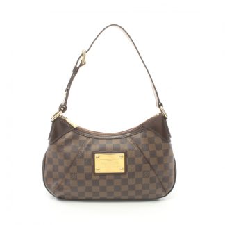 Louis Vuitton 9C759AC72232B8GS Louis Vuitton Thames PM Damier  ebene one shoulder bag PVC leather Brown