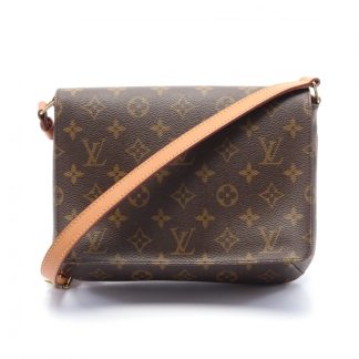 Louis Vuitton 83B0FAC94E5F30GS Louis Vuitton musette tango short strap monogram Shoulder bag PVC leather Brown