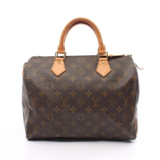 Louis Vuitton 0204DAC8C53E34GS Louis Vuitton speedy 30 monogram Handbag PVC leather Brown