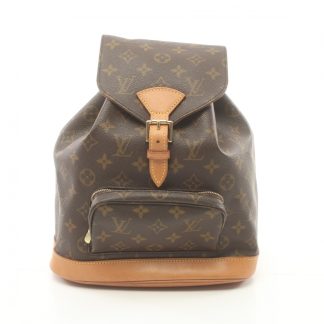 Louis Vuitton E2CE6ACFCEE66CGS Louis Vuitton Montsouris MM monogram Backpack rucksack PVC leather Brown