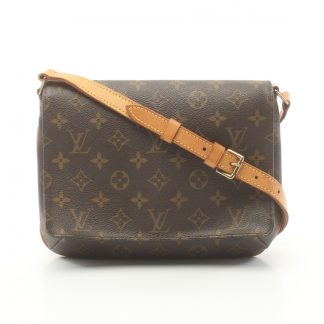Louis Vuitton D7EE5AC81E8FF0GS Louis Vuitton musette tango short strap monogram Shoulder bag PVC leather Brown