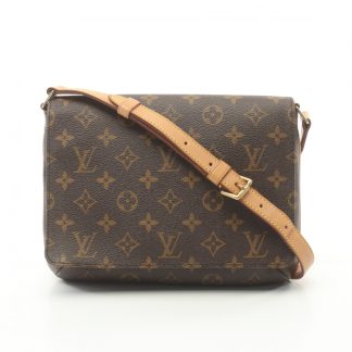 Louis Vuitton 43E5CACEECC76AGS Louis Vuitton musette tango short strap monogram Shoulder bag PVC leather Brown