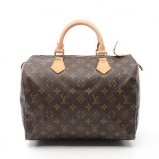 Louis Vuitton 36566AC1FF33DEGS Louis Vuitton speedy 30 monogram Handbag PVC leather Brown