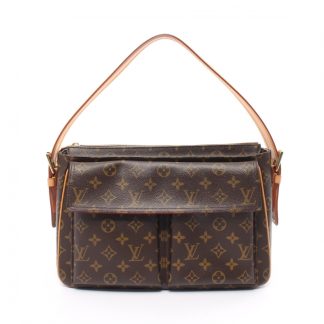 Louis Vuitton AFEA7ACB4285E0GS Louis Vuitton Vivacite GM monogram Shoulder bag PVC leather Brown