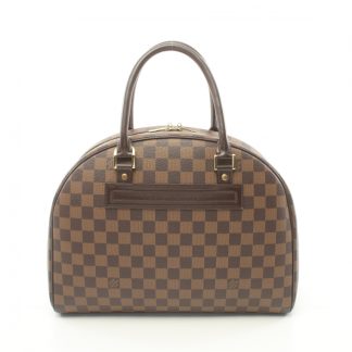 Louis Vuitton D6237AC3952802GS Louis Vuitton Nolita Damier  ebene Handbag PVC leather Brown