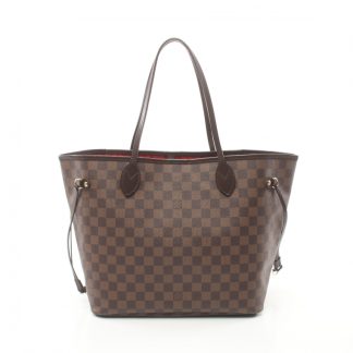 Louis Vuitton CFB54ACC4BD466GS Louis Vuitton Neverfull MM Damier  ebene Shoulder bag tote bag PVC leather Brown