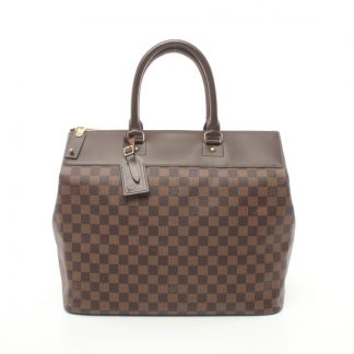 Louis Vuitton F94D7ACFFC1802GS Louis Vuitton Greenwich PM Damier  ebene Boston bag PVC leather Brown