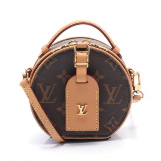 Louis Vuitton C53A8ACB7A62E7GS Louis Vuitton mini boatt chapeau monogram Handbag PVC leather Brown 2WAY
