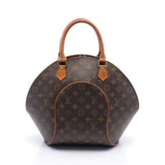 Louis Vuitton 746E5ACEACCCB4GS Louis Vuitton Ellipse MM monogram Handbag PVC leather Brown