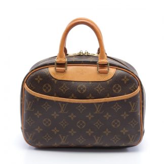 Louis Vuitton CC82AAC3BB5522GS Louis Vuitton Trouville monogram Handbag PVC leather Brown
