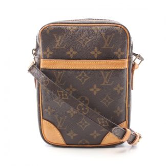 Louis Vuitton A77CEAC2FFC30AGS Louis Vuitton Danube monogram Shoulder bag PVC leather Brown