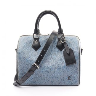 Louis Vuitton D61A1ACA64D40DGS Louis Vuitton Speedy Bandouliere 25 epi denim Handbag leather blue black 2WAY