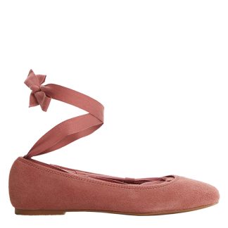 MANGO KIDS 31E47KS83E19EAGS Leather Ballerina Flats