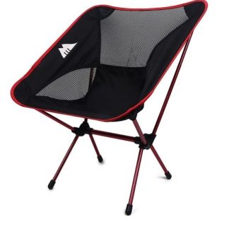 MasterTool BC280HL5D44028GS Camping Foldable Chair, Folding Chair, Red
