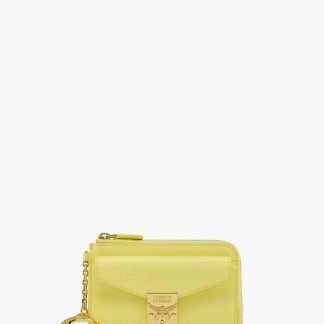 MCM 67E6BAC01FFAEAGS Tracy Zip Card Case in Spanish Leather